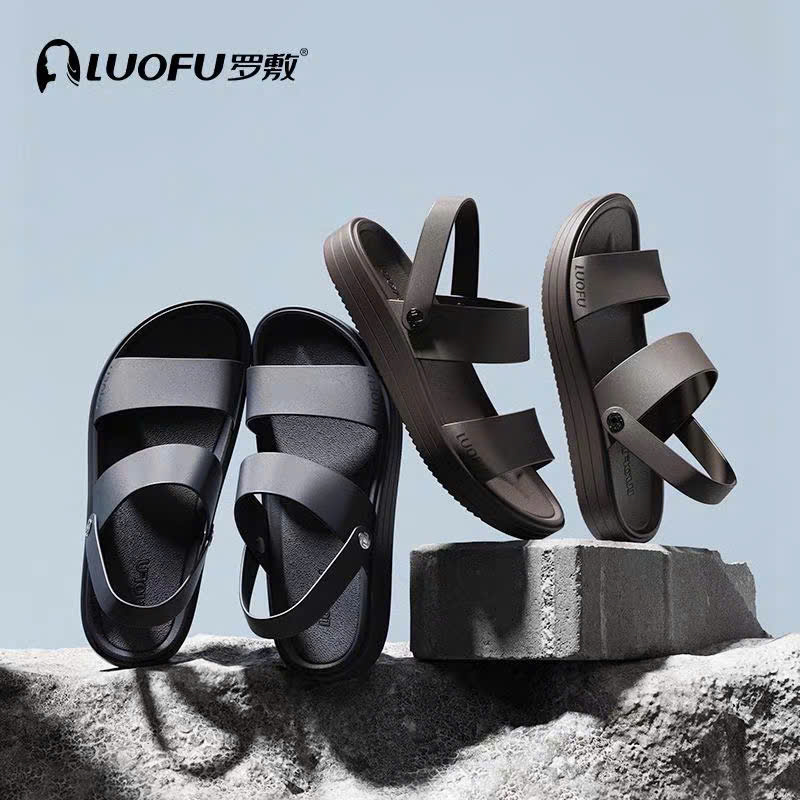[Chính hãng] Dép sandal xăng đan nam hai quai LUOFU 6255