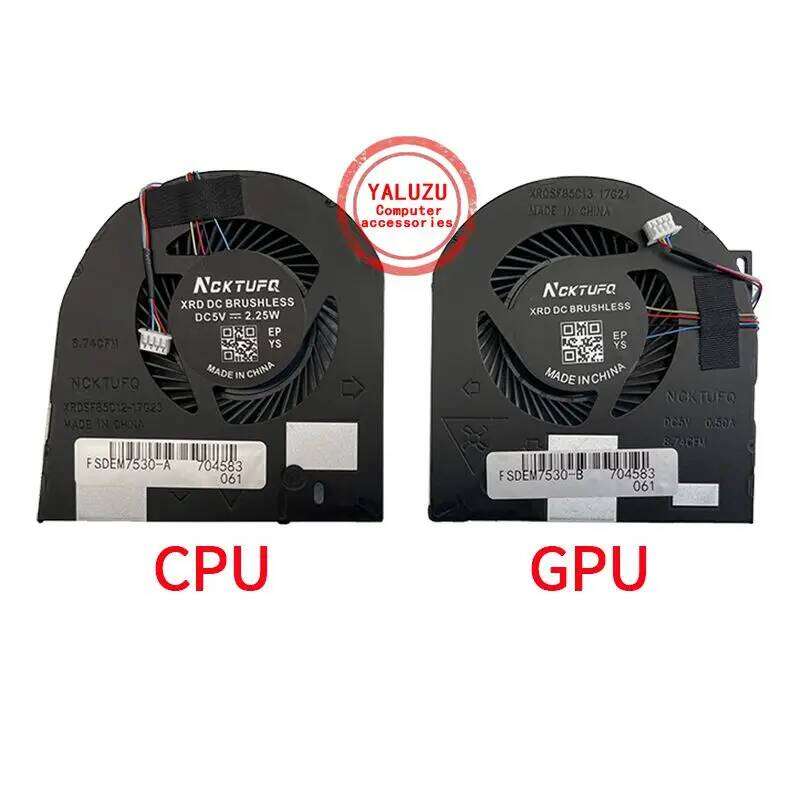NEW Laptop CPU GPU Cooling Fan For Dell Precision 7530 M7530 7540 M7540 P74F Giá 411,788 Đồng*Miễn phí vận chuyển