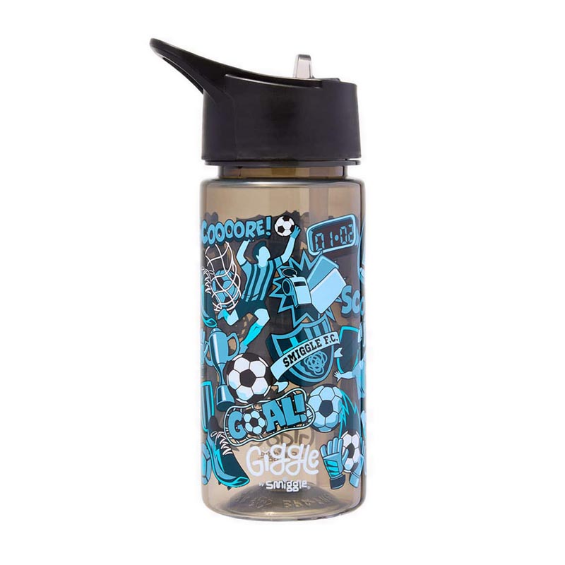 Bình Nước Giggle By Smiggle Plastic 450Ml Black - IGL444947BLK