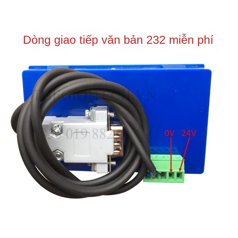 HMI LED 7 ĐOẠN 2X6 2X7 SỐ KẾT NỐI PLC FX hiển thị & Truyền Thông số 2 hàng D100 D104, Cài đặt giá trị thanh ghi đơn giản - MÀN 2X7 SỐ - PLC 232