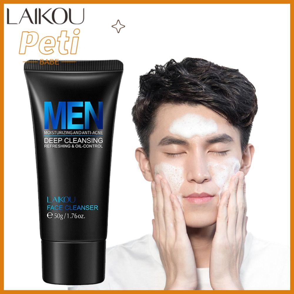 PETIBABE 50g Sữa rửa cho nam Dưỡng ẩm Rửa Mỹ phẩm tẩ bào chết Norishing sâu Chăm sóc da cho nam