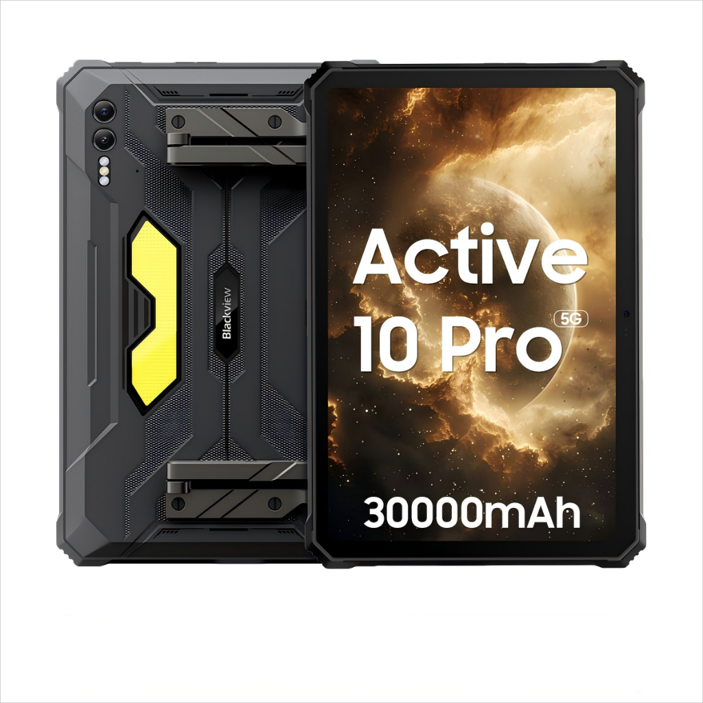 【Official shop】Blackview Active 10 Pro 5G Rugged Tablet 30000mAh Battery RAM: 12GB+24GB Expension ROM: 256G/512GB+up to 2TB expansion CPU: MediaTek Dimensity 7300, Octa-core,Up to 2.5GHz OS: Android 14 Screen: 11-inch FHD+IPS, ราคา 14,000 บาท*ส่งฟรี