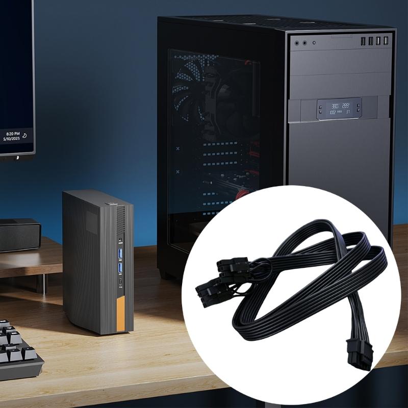 600W ABS 12VHPWR To Double 6+2Pin PCIe Adapter Cable For 4090 4080 4070 Ti Graphics Cards Giá 250,000 Đồng*Miễn phí vận chuyển