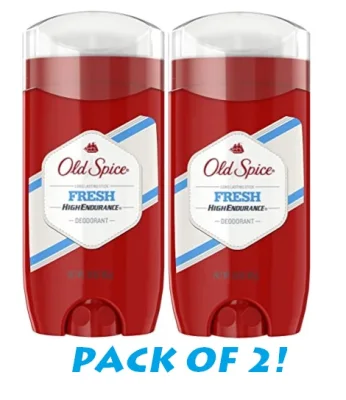 Old Spice Aluminium Free Deodorant for Men, Fresh, Robust Greens Scent, High Endurance, 3 Oz (Pack of 2) (Packaging may vary)