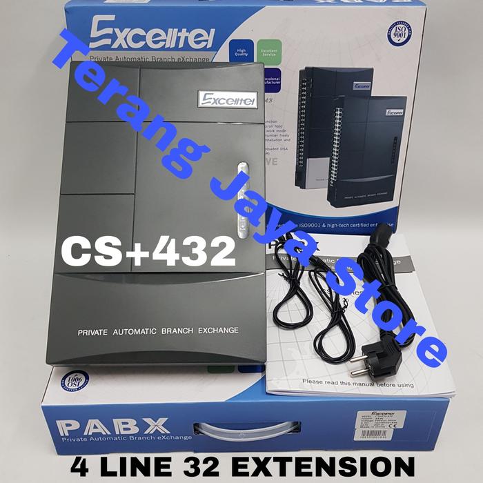 PROMO EXCELLTEL PABX CS+432 PABX EXCELLTEL CS+432 4 LINE 32 EXTENSION - retrosale Harga  4,920,000 Ringgit*Penghantaran Percuma