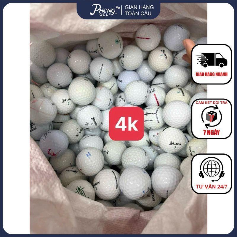 Bóng Golf 4K Các Thương Hiệu Màu Trắng – Bóng Đẹp, Có Xước Nhẹ, Giá Tốt