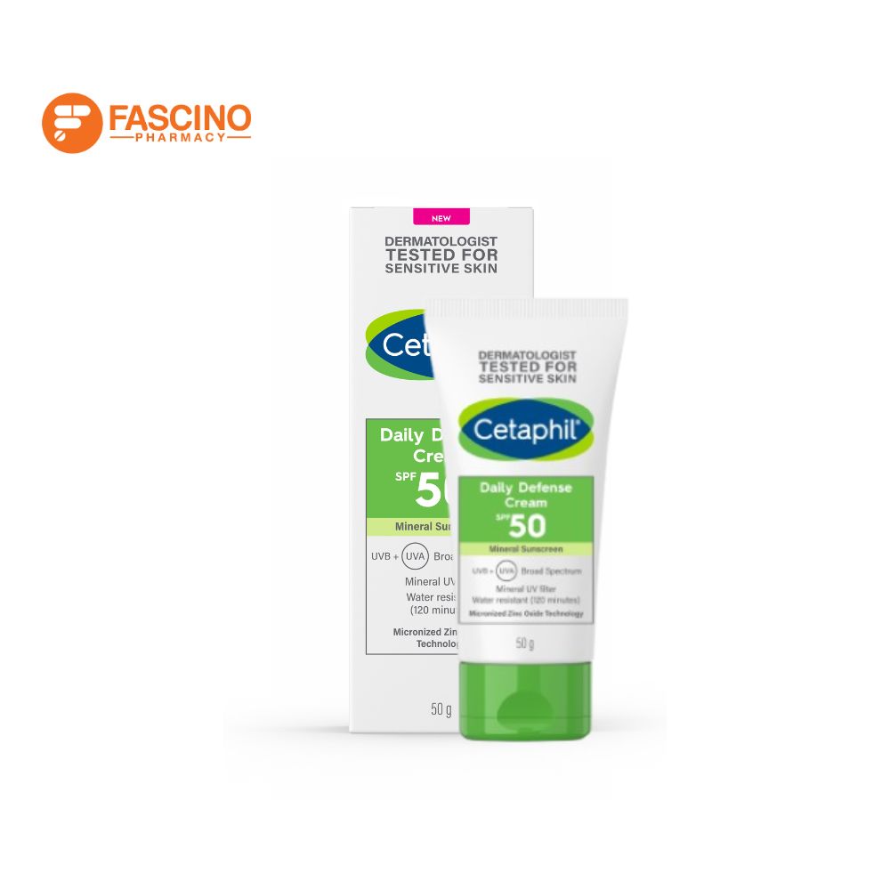 Cetaphil Daily Defense Cream Spf50 Sunscreen for Sensitive Skin (50g.) ราคา 1,050 บาท*ส่งฟรี