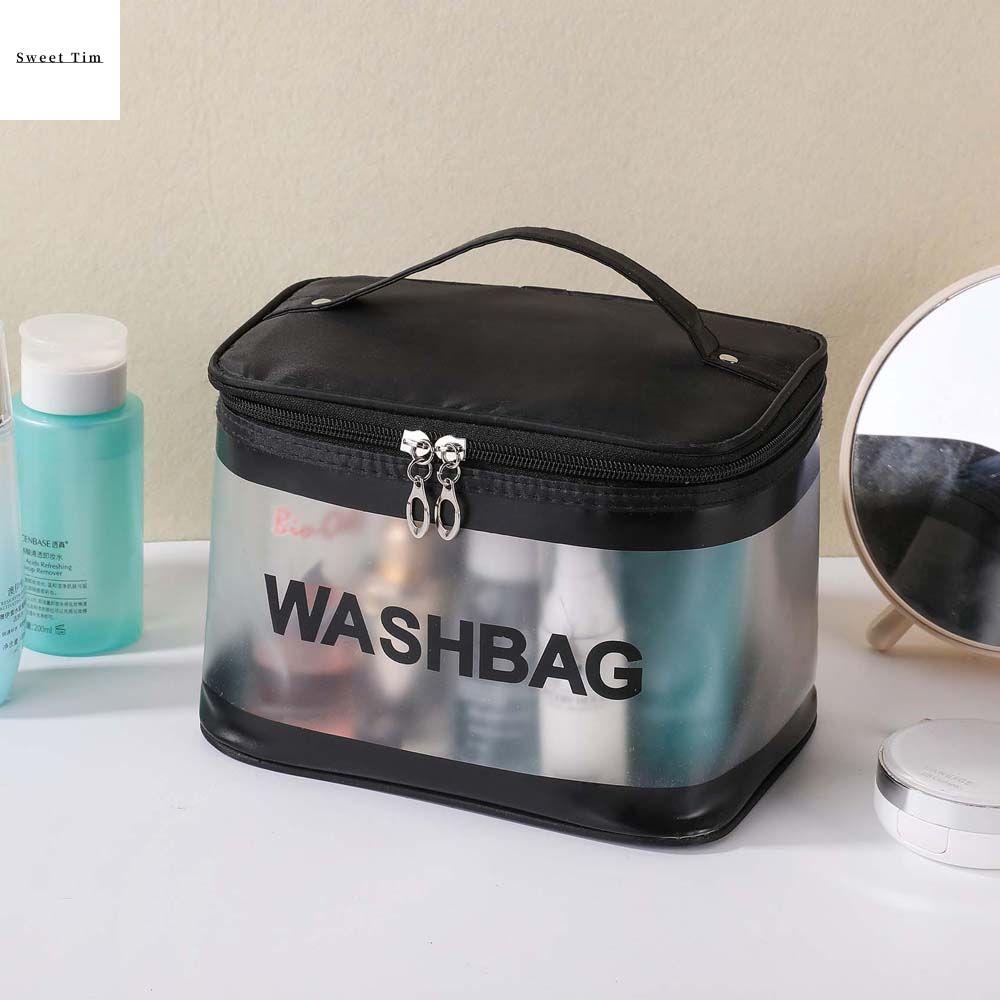 SWEET TIM กระเป๋ากันน้ำสงกรานต์ พกพาสะดวก ผู้หญิง ล้างกระเป๋า พีวีซี กันน้ำครับ กระเป๋าถือ กระเป๋าเก็บเครื่องสำอาง กระเป๋าเครื่องสำอาง ที่เก็บเครื่องสำอาง กระเป๋าใส่อุปกรณ์อาบน้ำ ราคา 46 บาท*ส่งฟรี