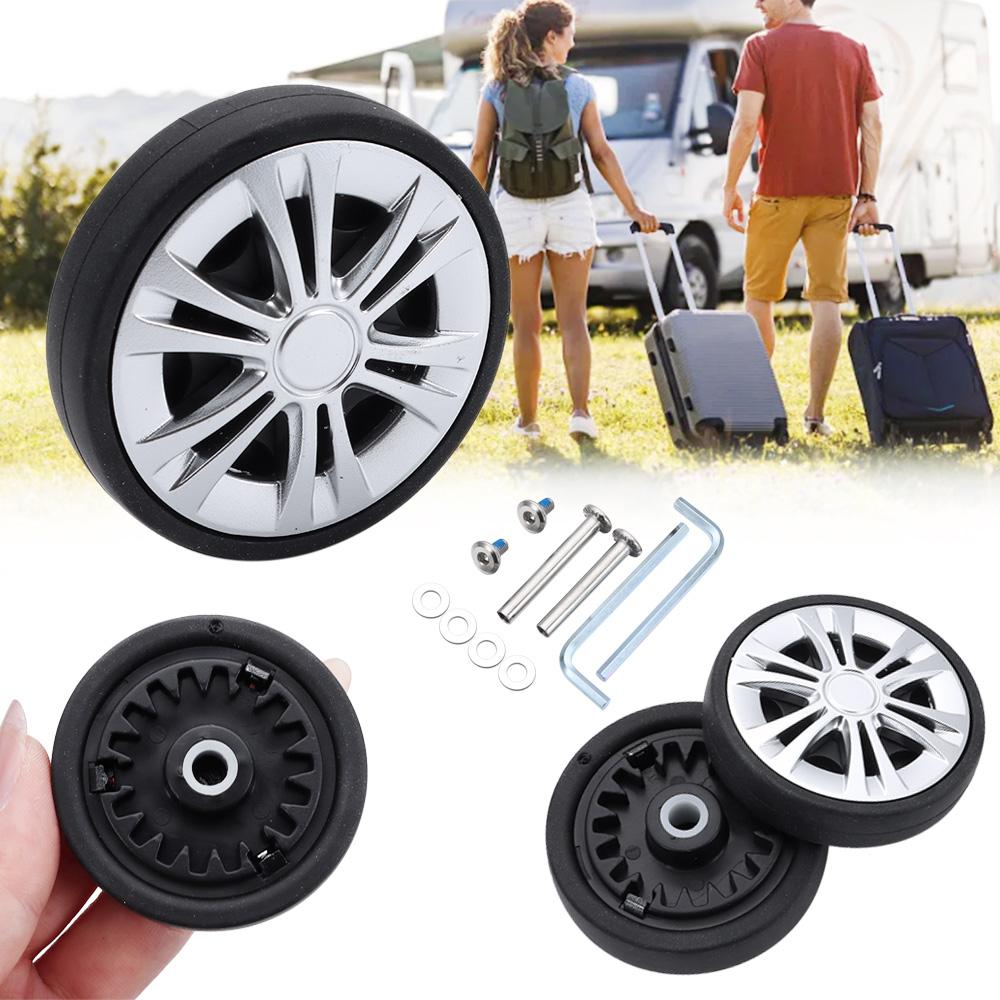 TU3Y Thay thế Bánh xe Vali Im lặng Có vít Bánh xe thay thế Phổ thông Chống mài mòn Bộ sửa chữa trục bánh xe bánh xe Phụ kiện hành lý