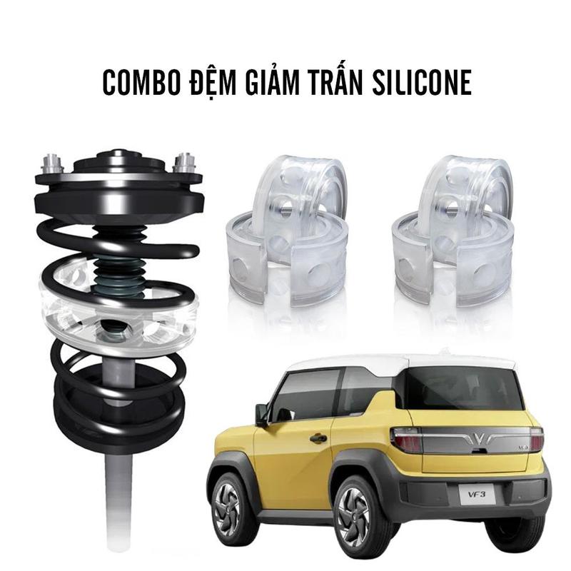 Đệm giảm trấn cho giảm sóc xe ô tô  VINFAST VF3 Đệm Lò Xo Giảm Sốc Tự Động Hiệu quả khác biệt
