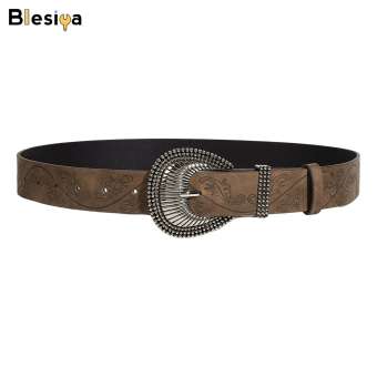 Blesiya phụ nữ người đàn ông thắt lưng bằng da linh hoạt Dây lưng dành cho nữ thắt lưng eo phụ kiện trang phục