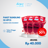 Airpro Paket Hanging Paper Strawberry isi 4pcs - Pengharum & Parfum Mobil