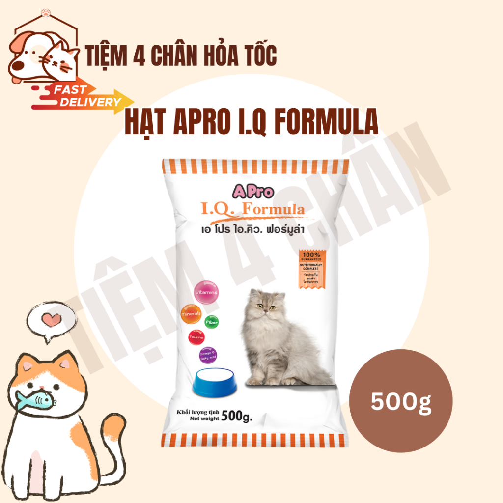 Thức ăn khô hạt Apro I.Q Formula cat food cho mèo