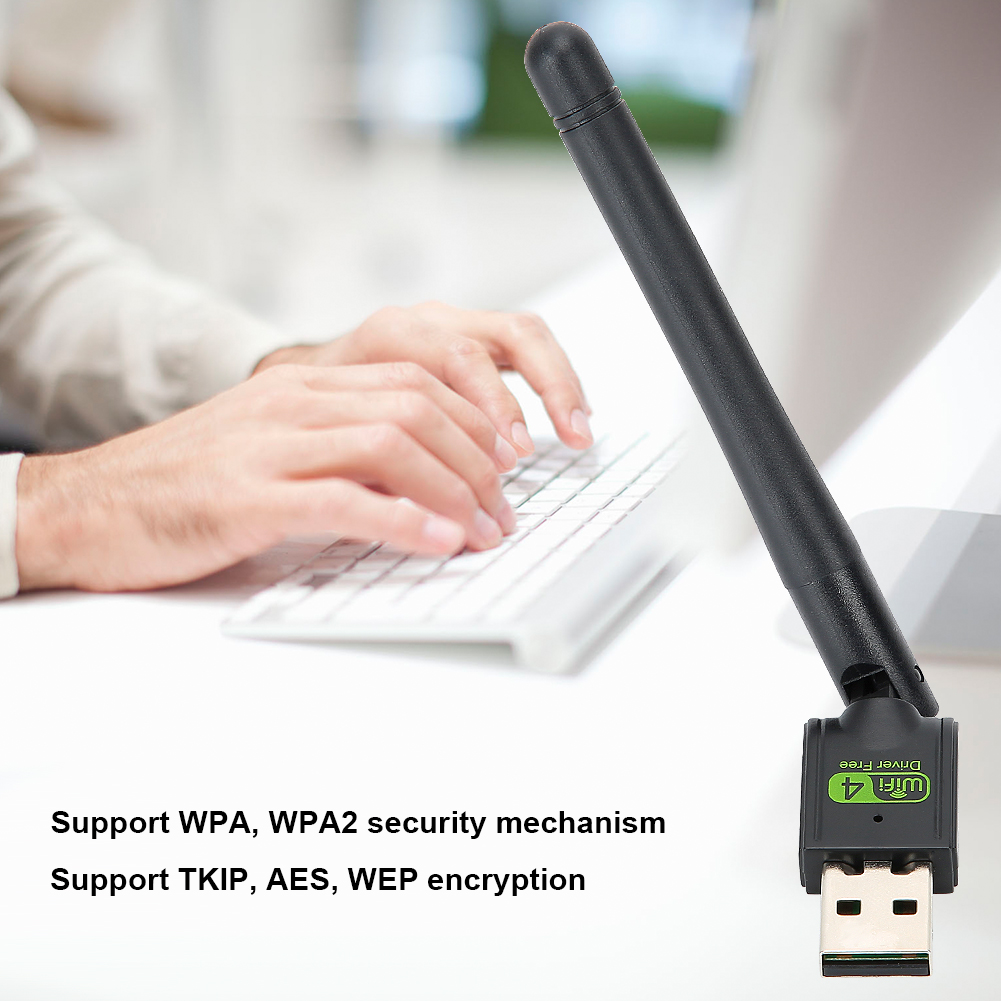 Ăng-ten không dây thực tế Mạng Card Antenna hiệu suất tốt 150Mbps cho máy tính nhà Máy tính để bàn văn phòng