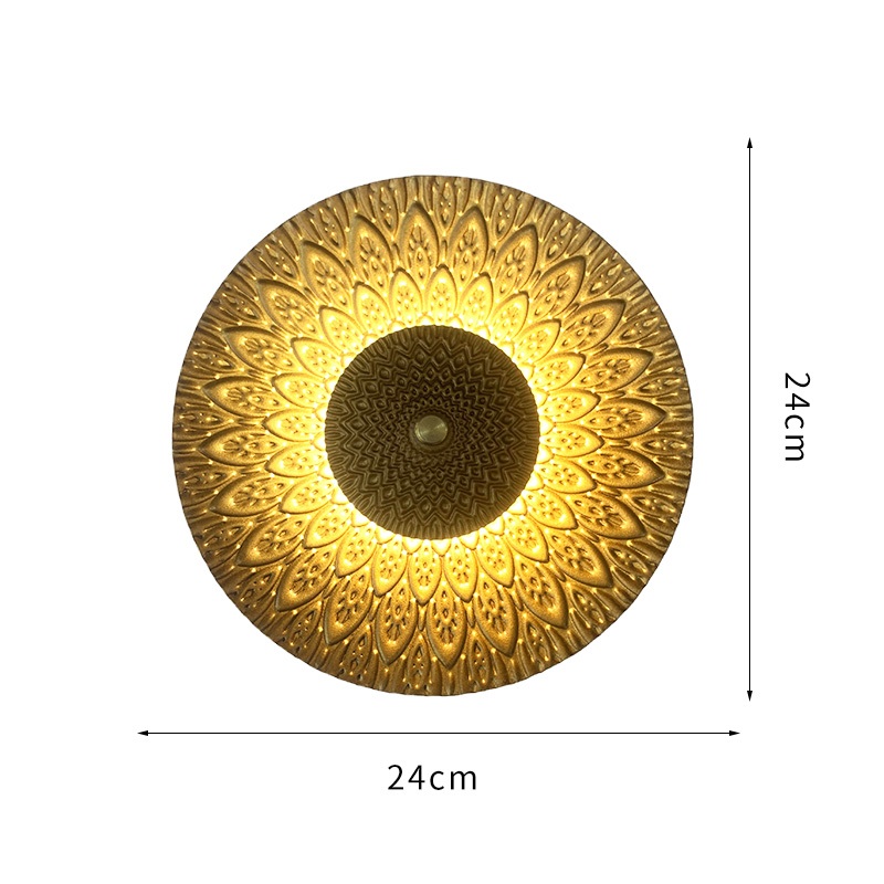 Sconce Gold Led Home Decoration Lamp Walkway Staircase Lamp Living Room Background Wall Lamp Bedroom Bedside Lamp