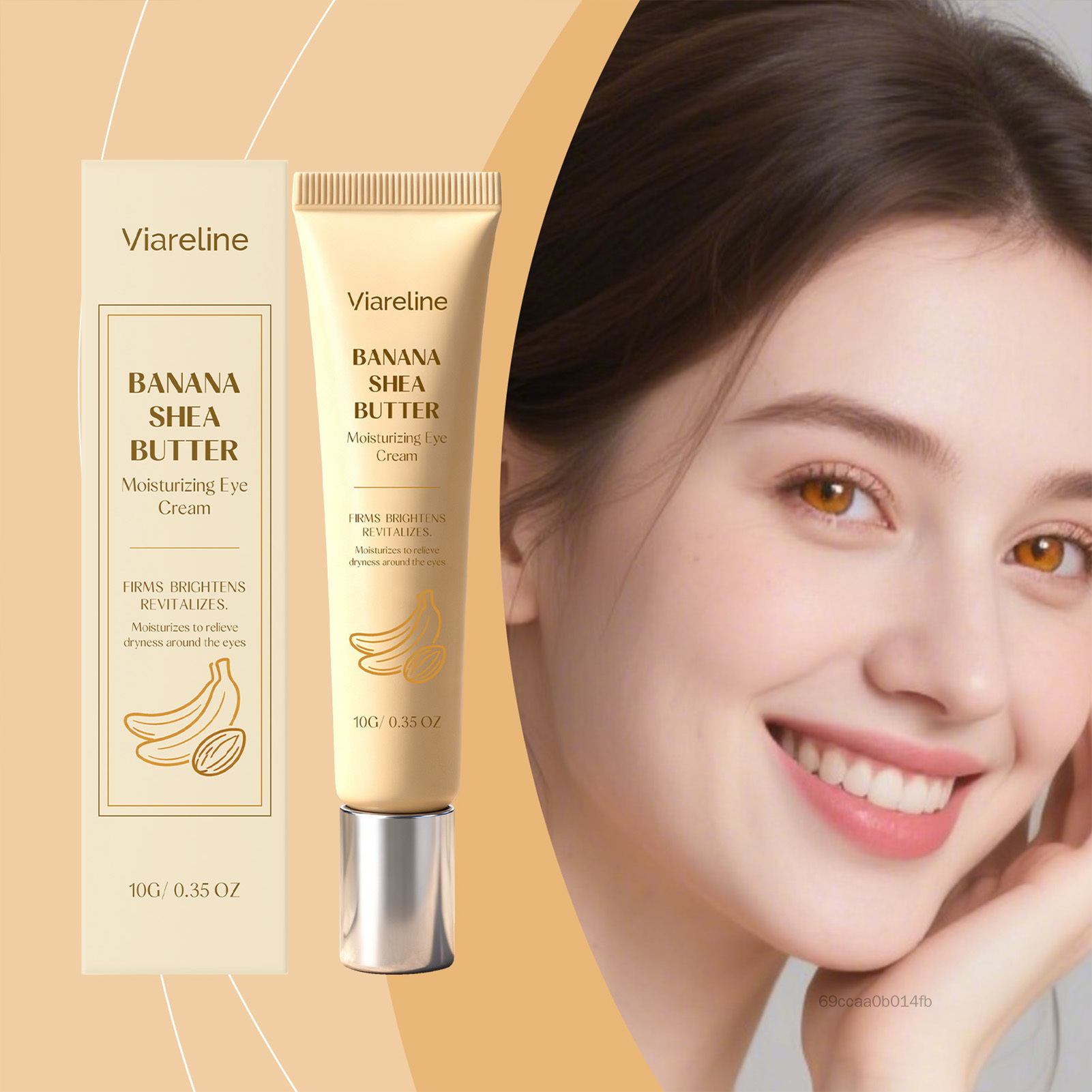 Banana-Shea Eye Cream 10g สกินแคร์เนื้อบางเบาที่ให้ความชุ่มชื้นล้ำลึกสำหรับทุกสภาพผิว TS-TH