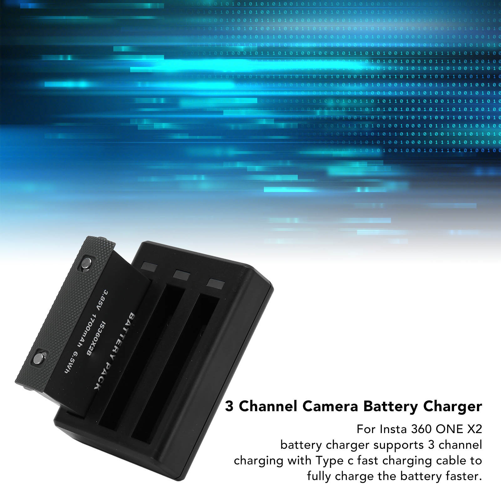 Máy ảnh Pin sạc dự phòng Pin Lithium sạc lại được 3 kênh sạc pin máy ảnh sạc nhanh cho máy ảnh