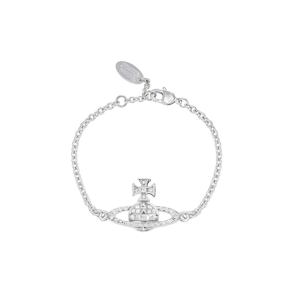 Vivienne Westwood Brass Crystal Bracelets Women's Silver