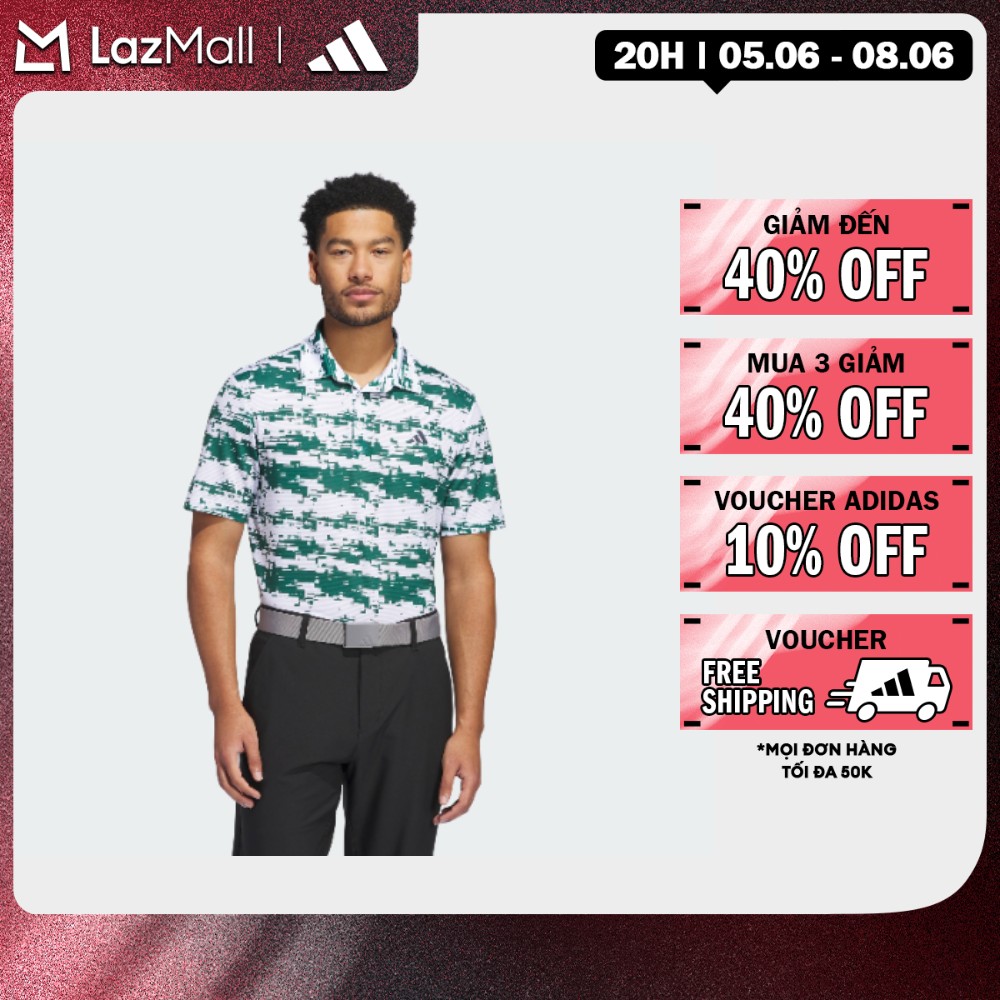 adidas Đánh gôn Áo Polo Kẻ Sọc HEAT.RDY Ultimate365 Nam trắng IZ4217