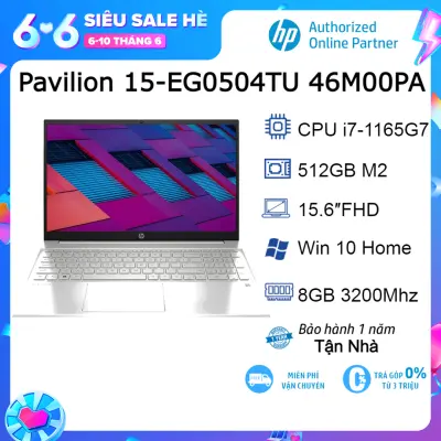 [Voucher 3 triệu] Laptop HP Pavilion 15-EG0504TU 46M00PA Gold I7-1165G7| 8GB| 512GB| OB| 15.6″FHD| Win10 - Hàng chính hãng new 100%