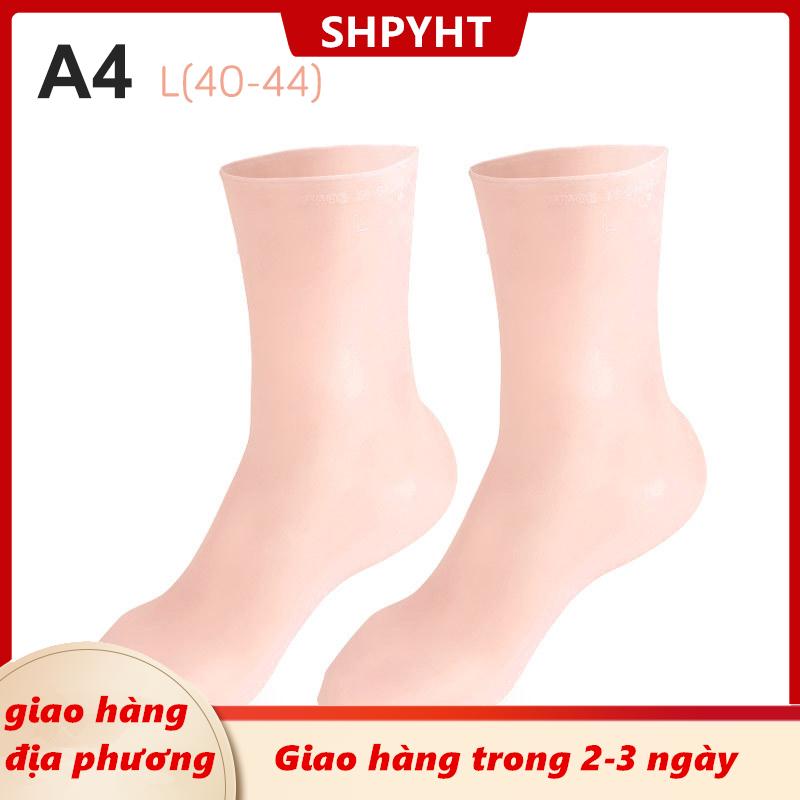 [COD] SHPYHT Giao hàng địa phương 1 Pair Feet Care Socks Silicone Moisturizing Gel Heel Socks Home Use Cracked Foot Skin Care Spa Protectors