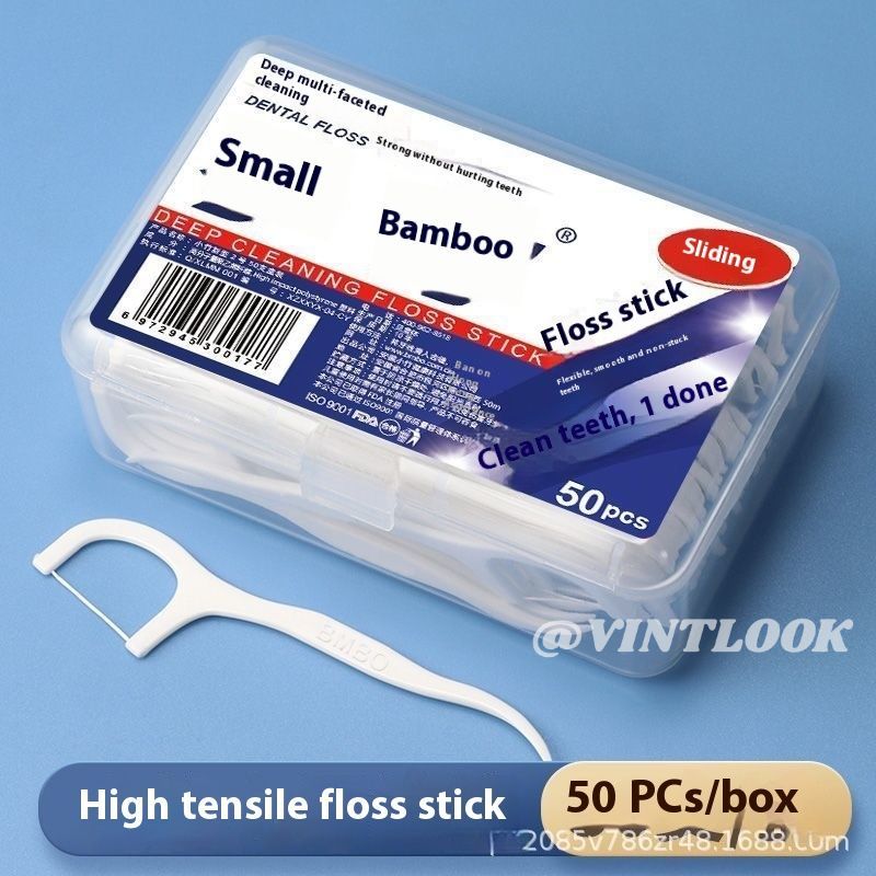 VINTLOOK Deep Cleaning Dental Floss Sticks for Oral Hygiene and Care ราคา 9 บาท*ส่งฟรี
