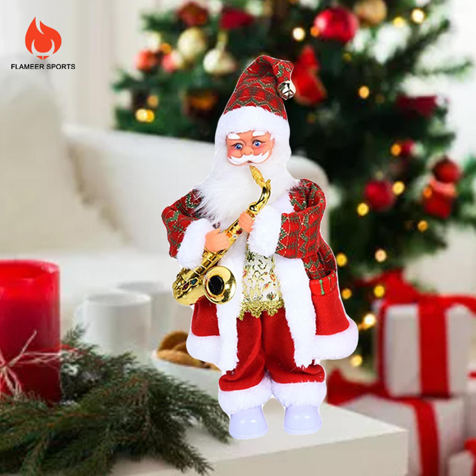 Flameer ông già Noel đồ chơi twerking Santa Claus wiggle Santa điện với ánh sáng đồ chơi PP cho gia đình kỳ nghỉ gia đình