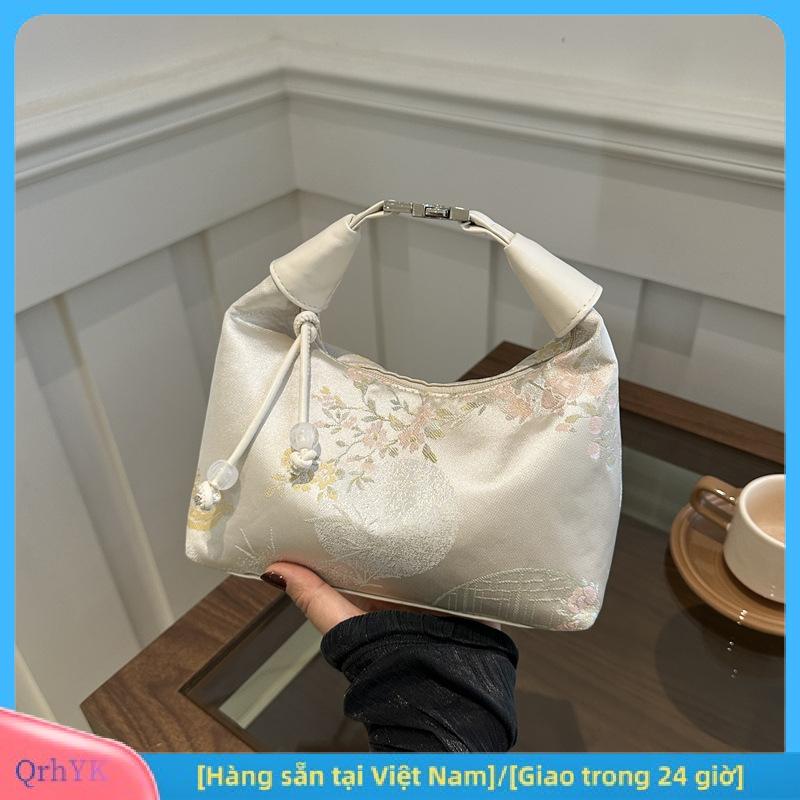 Charm [Hàng sẵn tại Việt Nam] Mới Trung Quốc Phong Cách Mỹ Thêu Phụ Nữ Túi Xách 2025 Mùa Hè Thời Trang Vai Túi Crossbody Hàng Ngày Đảng Tote Túi Xách Cho Phụ Nữ