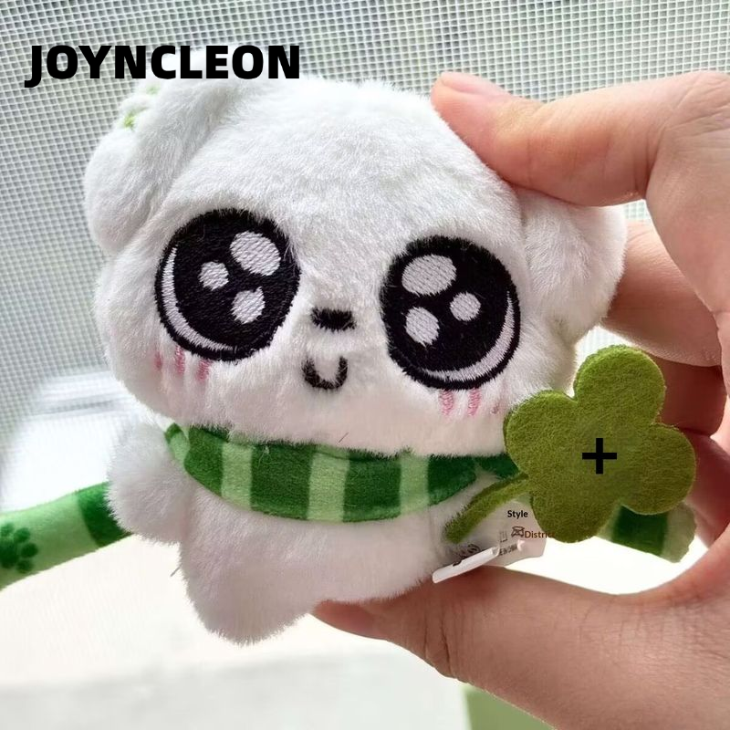 JOYNCLEON Cute Lucky Clover Dog Plush Keychain Soft Toy for Kids ราคา 26 บาท*ส่งฟรี
