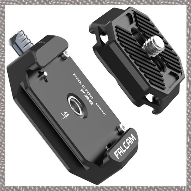 (GQWJ) F38 DSLR Gimbal Quick Release Plate Clamp Universal Gimbal Accessories Black