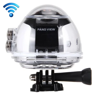 Preorder*360 Degree Experience Fisheyes FHD 2440P WiFi DV 8.0MP Panoramic Video Camera with Waterproof Case
