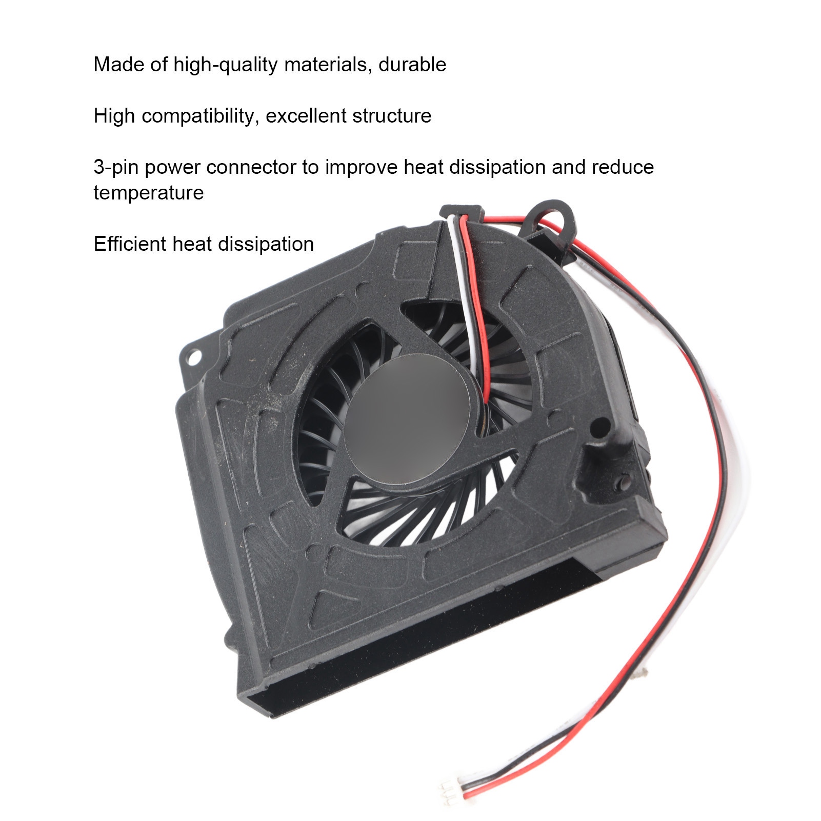 CPU Cooling Fan 4 Pin Power Connector CPU Fan for Dell DELL D620/D630 Laptop for Dell DELL PP18L/PP29 Laptop for Dell DELL 1525/1526/1545 Laptop