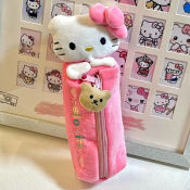 Plush Animal Pencil Case - Large Capacity Stationery Bag