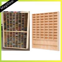 MagiDeal Wooden Toy Cars Display Shelf Storage Rack Diecast Car Action Figurines Multiuse Gift Showcase Cabinet for Home Birthday