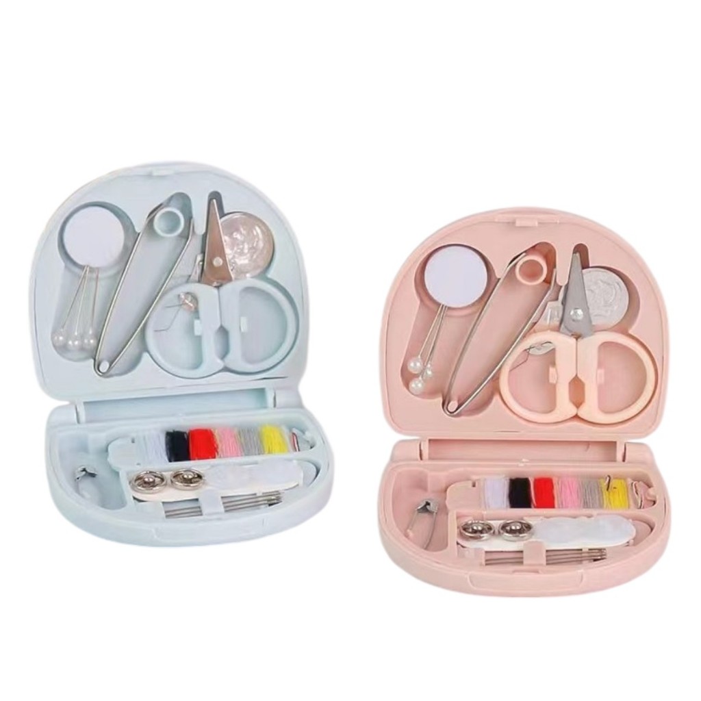 Mini Needle Thread Box Travel Sewing Kit Portable Needle Threads Box Sewing Accessories Tool Set