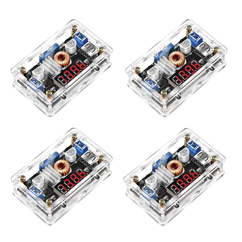 4X DC-DC Buck,Power Supply Module DC Buck Converter 5V-36V to 1.25-32V Voltage Regulator Stabilizer