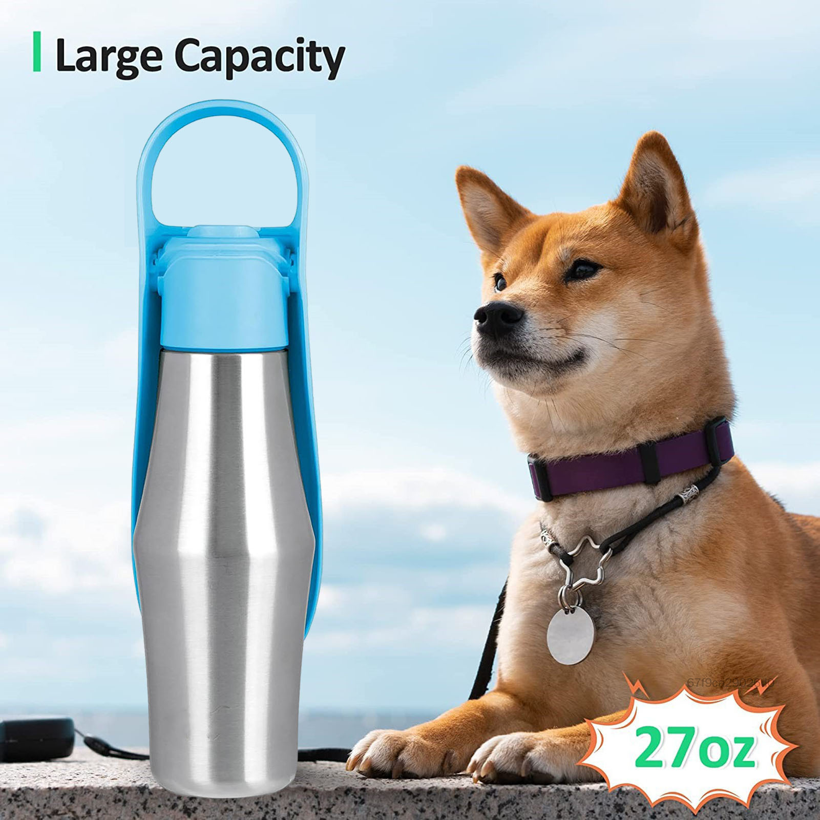 Di động Chó Mèo Chai nước Chất liệu an toàn Lưu trữ nước Cốc du lịch cho thú cưng Mèo Động vật nhỏ Vật nuôi cốc nước ngoài trời và máy phân phối TRYI-VN
