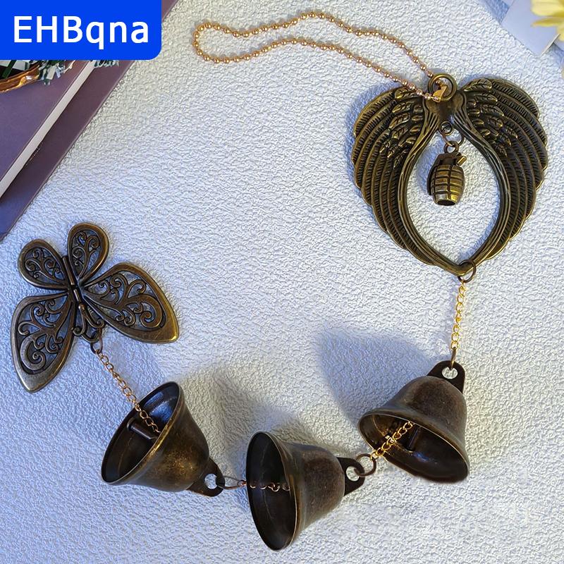 [COD] EHBqna SPORTS กระดิ่งลมรูปผีเสื้อแบบวินเทจทำจากโลหะประดับตกแต่งผนังประตูบ้านจี้กระดิ่งกระดิ่งแขวนกลางแจ้งในสวน ราคา 96 บาท*ส่งฟรี