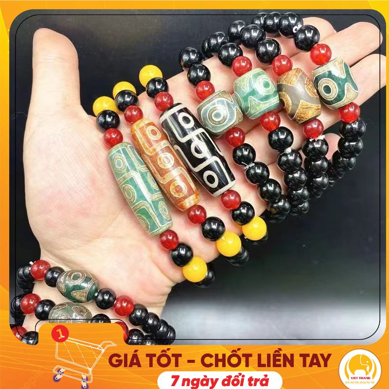 [HÀNG CAO CẤP] Từ nhiên từ Tây Tạng, hạt vòng tay Dzi chín mắt, phù hợp cho cả nam và nữ với phong cách dân tộc JFMP