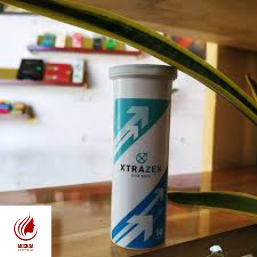 Viên Uống Hỗ Trợ Cánh Mày Râu, Viên Sủi Thảo Dược Xtrazex Hàng Nga Hộp 10 Viên | NTDT2