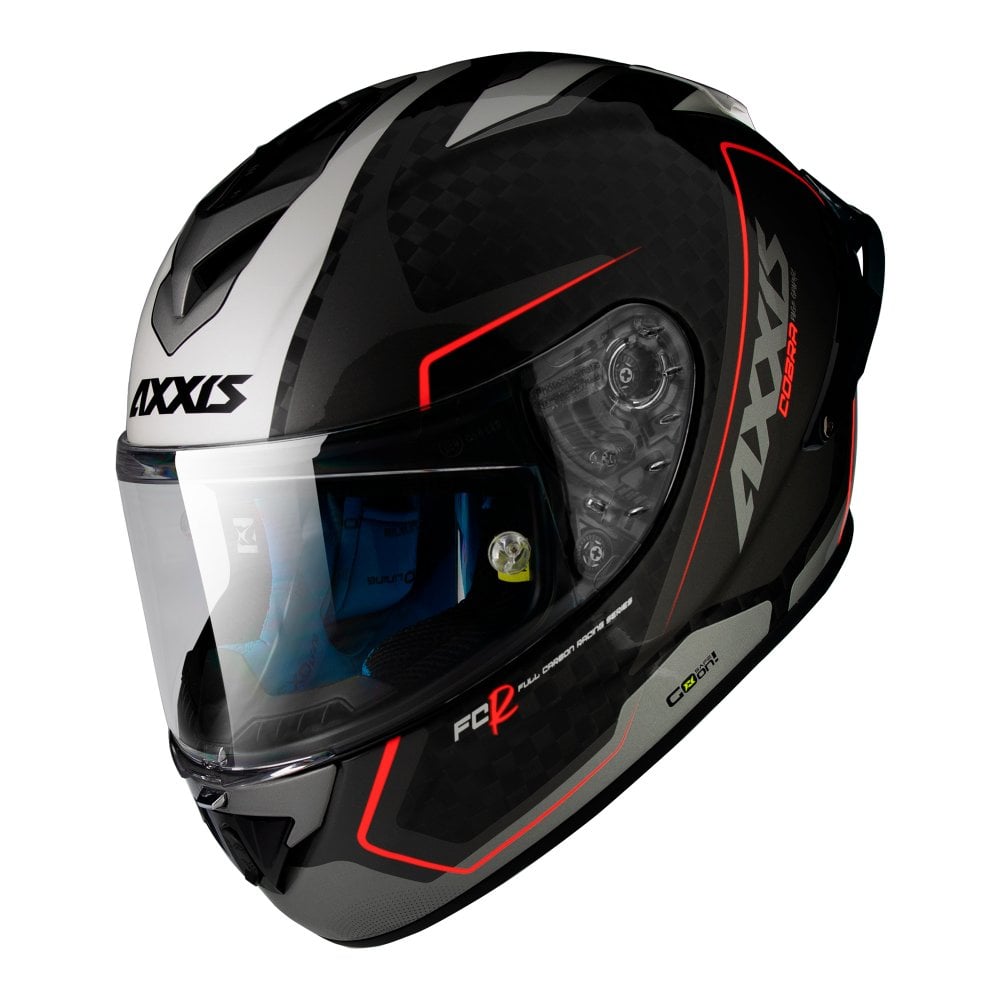 AXXIS COBRA CARBON RAGE A2 GREY | HELM FULL FACE | ORIGINAL Harga 6,820,000 rupiah*Gratis Ongkir