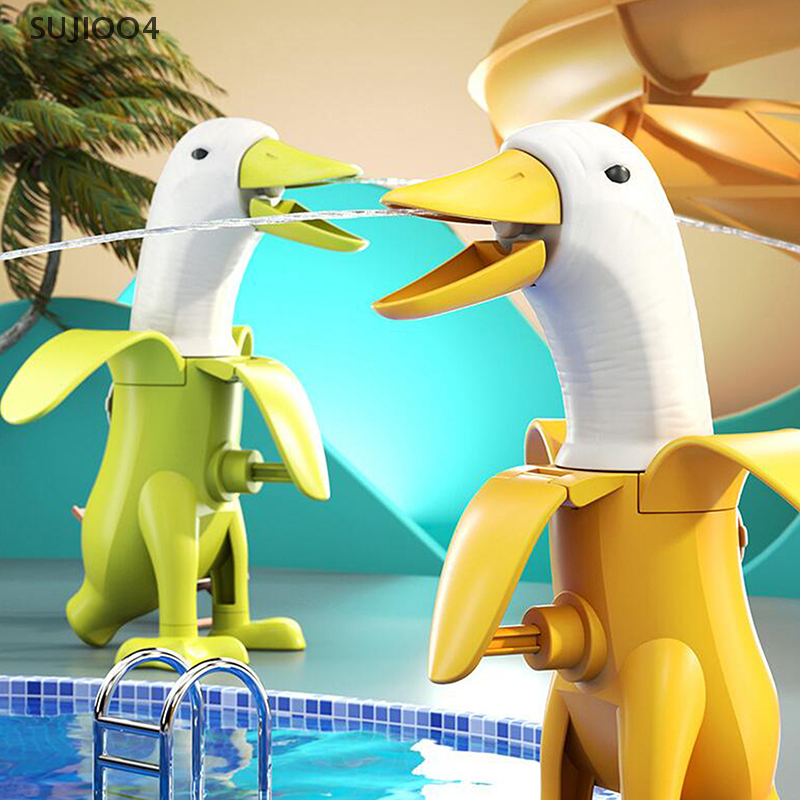 SUJIOO4 ปืนฉีดน้ำรูปผลไม้รูปกล้วยเป็ดน่ารักของขวัญสำหรับเด็กสุดสร้างสรรค์สำหรับกลางแจ้งชายหาด ราคา 51 บาท*ส่งฟรี
