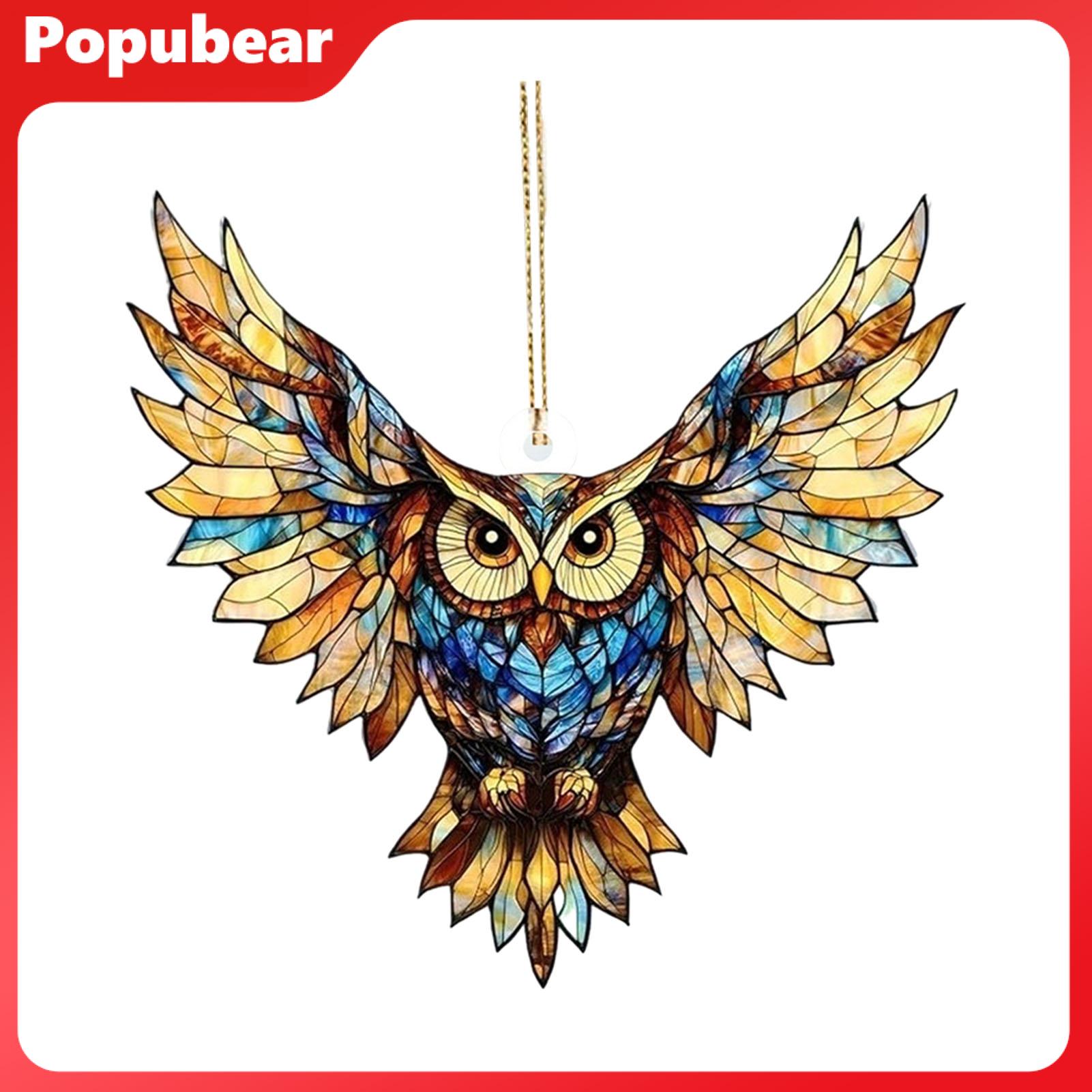 Popubear Acrylic Suncatcher Decor Acrylic Hanging Ornament 2d Acrylic Animal Suncatcher Decoration Colorful Stained Glass Hanging Ornament for Indoor Outdoor Garden Yard Window Wall Decor Perfect Gift for Home ราคา 64 บาท*ส่งฟรี