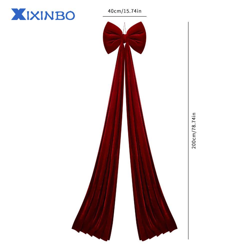 XIXINBO Velvet For Christmas Bow Decoration for Trees Burgundy Red Dark Green White ราคา 486 บาท*ส่งฟรี