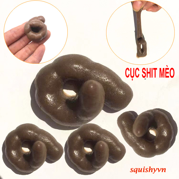 SHIT MÈO 1 Cục Cứt Cứng Mềm Nhỏ Mô Phỏng Bãi Phân Giống Thật Dùng Để Troll Chêu Đùa Bạn Bè squishy - MSP192644