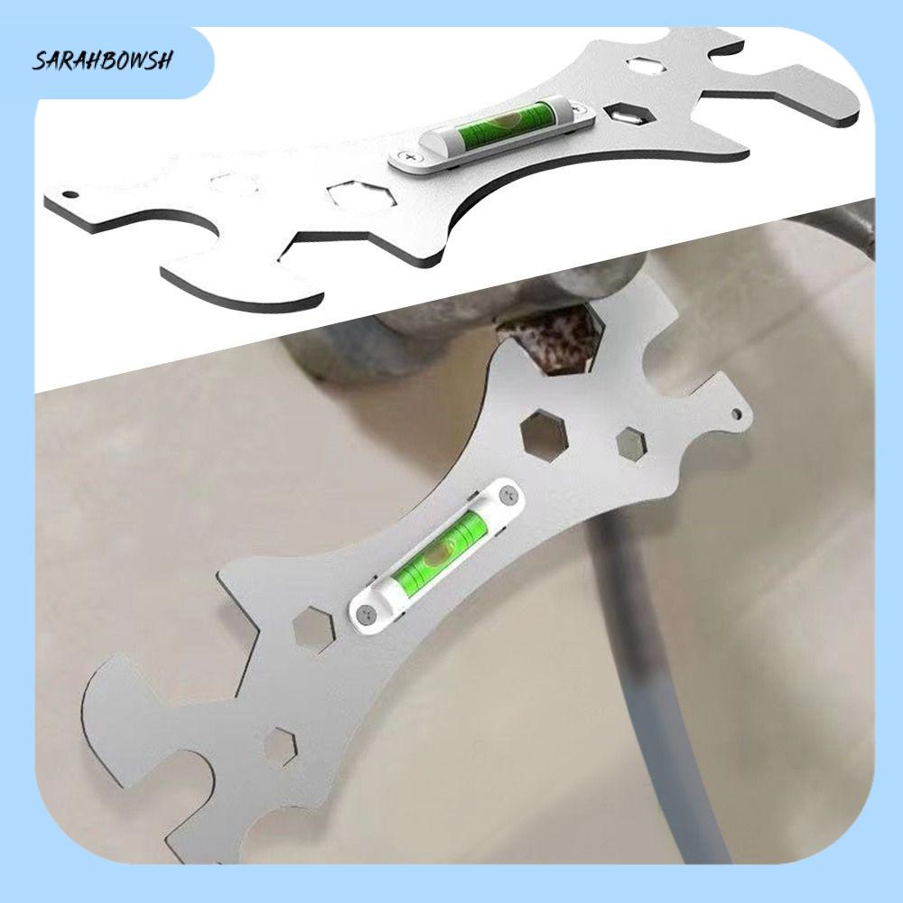 Sarahbowsh thước đo bằng Inox đa chức năng phòng tắm đặc biệt cờ lê lục giác vòi hoa sen cài đặt với mức độ