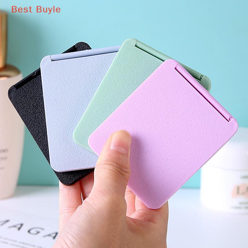 💖Best Buyle Gương trang điểm có thể gập lại gương trang điểm vuông nhỏ Gương cầm tay gương nhỏ gọn hai mặt Gương bỏ túi gương mỹ phẩm