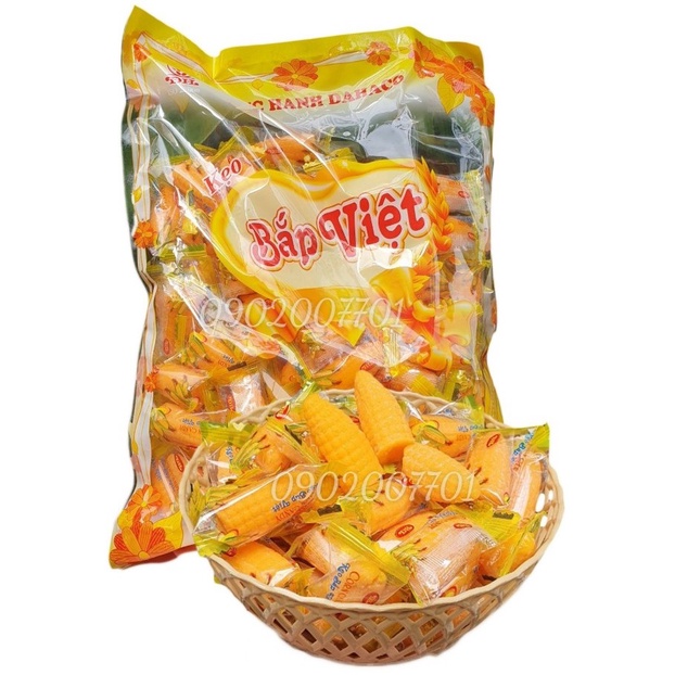 KẸO DẺO BẮP VIỆT ĐỨC HẠNH THƠM NGON TẾTBÁNH KẸO TẾT