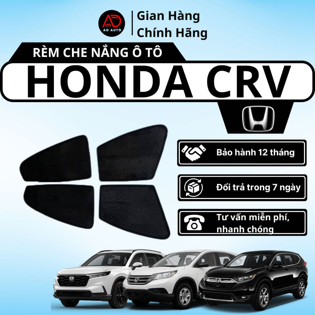 Rèm che nắng ô tô HONDA CRV rèm nam châm ô tô che nắng chống tia UV tránh quá nhiệt chuẩn form AD AU
