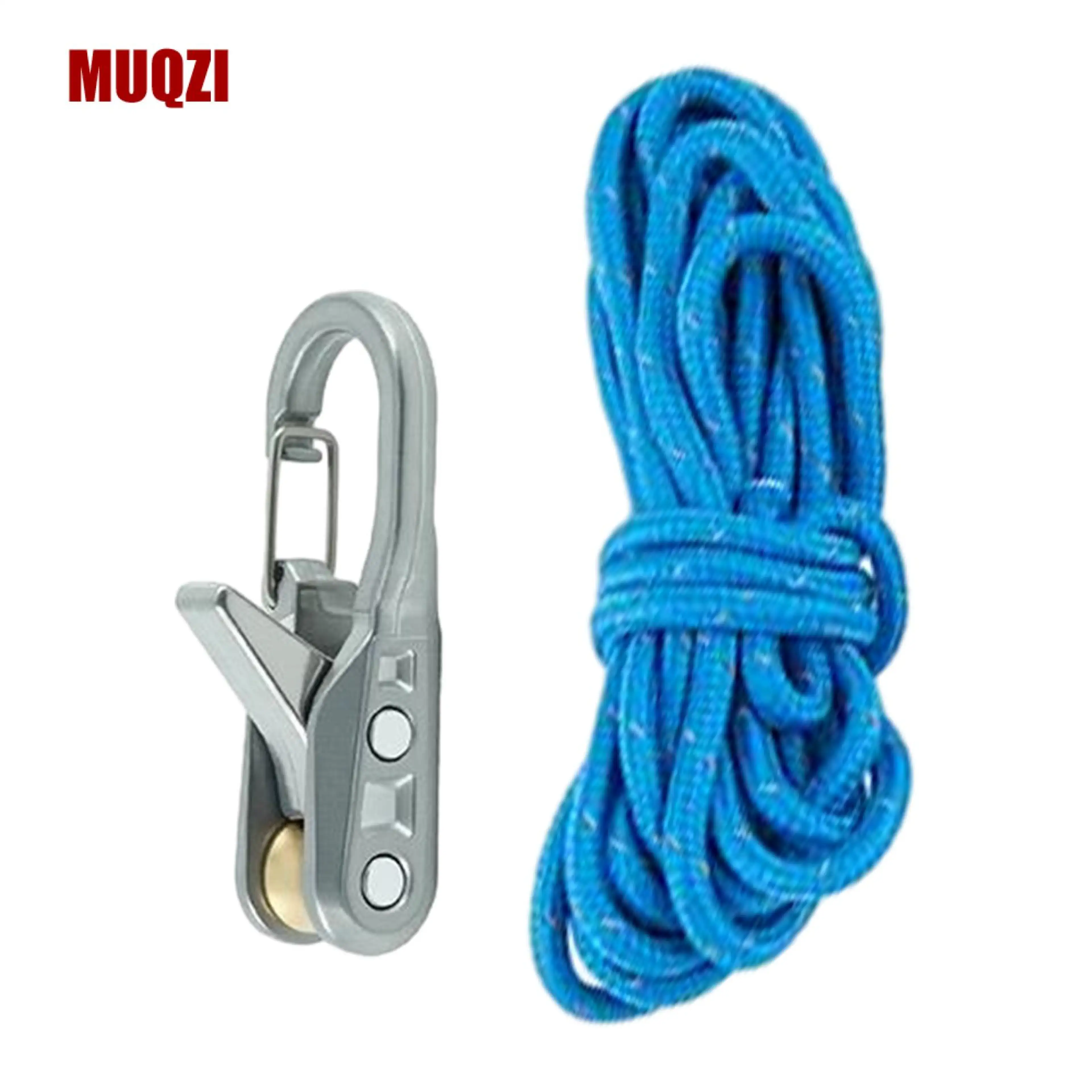 Knot-free Rope Adjuster Heavy Duty Metal Cord Tensioner for Camping Hiking